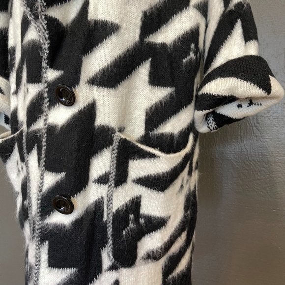 Diesel Houndstooth Check Cardigan Size S - Picture 4 of 9